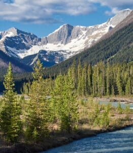The geological timescale involved with the arrival of a mountain chain like these Rocky Mountains in BC is fitting for the idea of a timeline, or PKP's story.