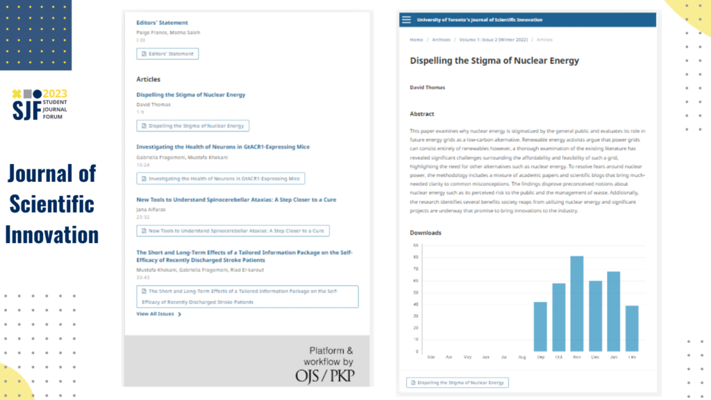 Journal of Scientific Innovation showcase