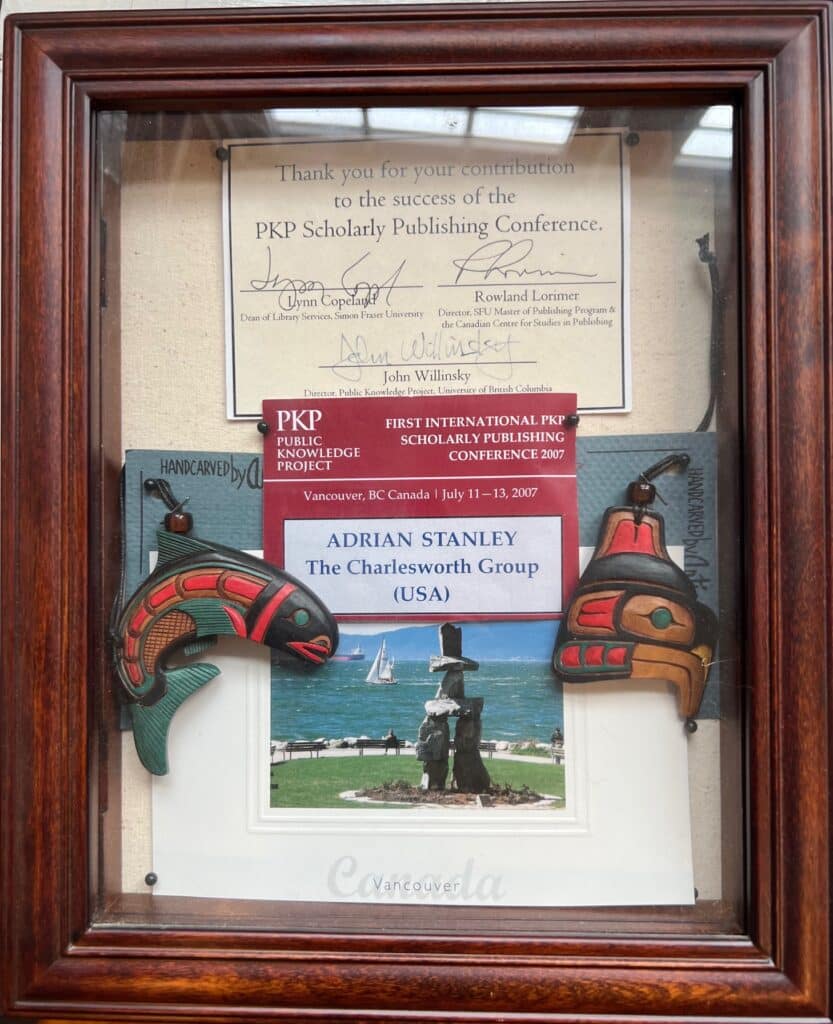 Memorabilia from PKP's First International Conference, 2007