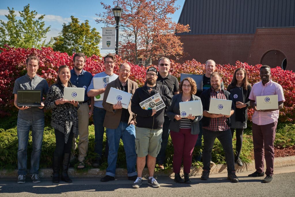 PKP team and community members at PKP Sprint in Fredericton, 2016