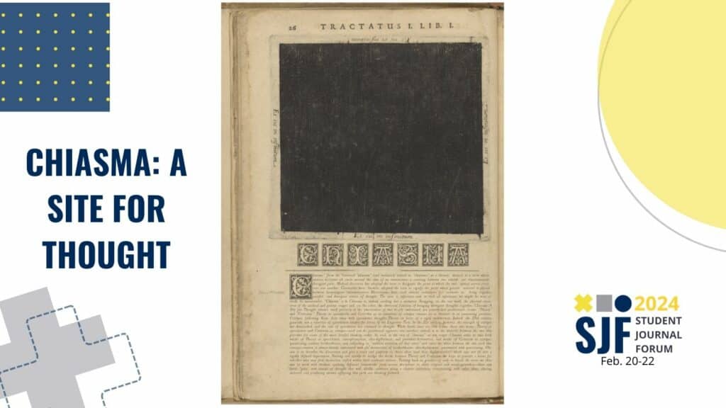 Chiasma: A site for thought current journal cover. 