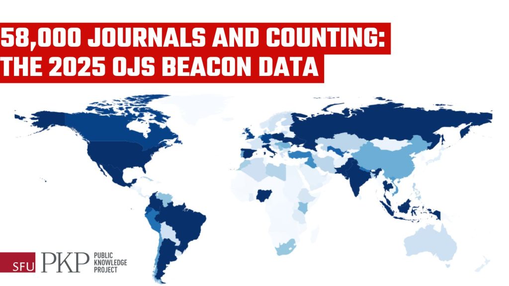 Global OJS usage map. The numbers represented are in the article text.