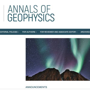 Annals of Geophysics Annals of Geophysics homepage